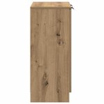 vidaXL Buffet chêne artisanal 60x30x70 cm bois d'ingénierie