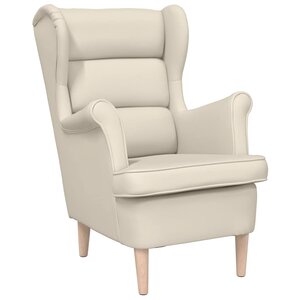 vidaXL Fauteuil blanc 74x84x100 cm lin