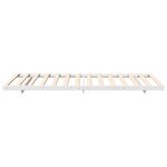 vidaXL Cadre de lit surélevé Blanc 100 x 210 cm Bois massif en pin