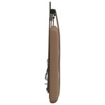 vidaXL Tête de lit suspendue Avec lumière LED Cappuccino Simili cuir