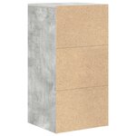 vidaXL Meuble de rangement gris Gris béton