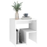 vidaXL Tables de chevet 2 Pièces blanc 40x30x40 cm bois d'ingénierie
