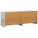 vidaXL Armoire de lit avec étagère 2 Pièces Gris béton 66 x 33 x 48 cm