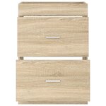 vidaXL Meuble sous lavabo de salle de bain Chêne Sonoma