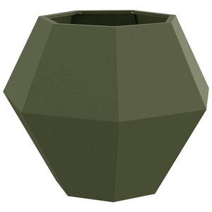 vidaXL Jardinière Vert olive 75 x 75 x 60 cm Acier