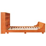 vidaXL Cadre de lit sans matelas cire marron 180x200cm bois pin massif