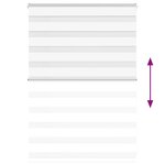 vidaXL Store zèbre blanc 115x100 cm largeur du tissu 110 9cm polyester