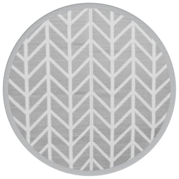 vidaXL Tapis d'extérieur ARAKIL gris Ø160 cm PP