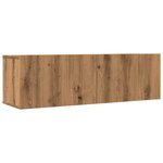 vidaXL Meubles TV muraux 2 Pièces chêne artisanal 100x30x30 cm