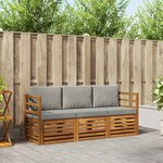 vidaXL Ensembles de canapés 3 pc Gris Naturel et Clair