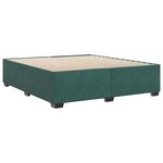 vidaXL Cadre de lit sans matelas vert foncé 180x200 cm velours