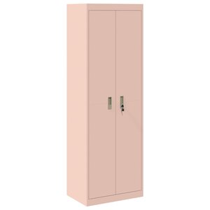 vidaXL Armoire de rangement 2 Pièces Rose 60 x 40 x 180 cm Acier