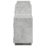 vidaXL Étagère murale gris béton 129x18x42 cm bois d'ingénierie