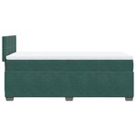 vidaXL Sommier à lattes de lit et matelas Vert foncé 80x200 cm Velours