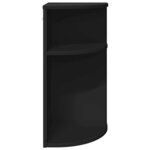 vidaXL Table d'appoint Noir 29 6 x 29 6 x 60 cm Bois d'ingénierie