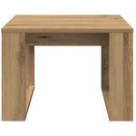 vidaXL Table d'appoint chêne artisanal 50x50x35 cm bois d'ingénierie
