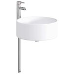 vidaXL Lavabo de salle de bains Chrome 40 5 x 40 5 x 15 5 cm métal