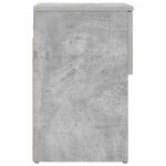 vidaXL Armoire de lit 2 Pièces Gris béton 29 x 31 5 x 49 cm