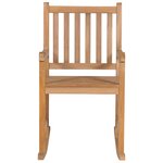 vidaXL Chaise à bascule bois de teck massif