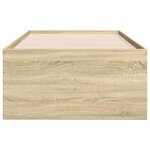 vidaXL Lit de jour et tiroirs chêne sonoma 90x190 cm bois d'ingénierie