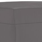 vidaXL Repose-pied Gris 60x50x41 cm Similicuir