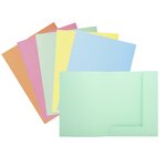 Paquet de 50 chemises 2 rabats SUPER 210 - 24x32cm - Couleurs assorties x 5 EXACOMPTA