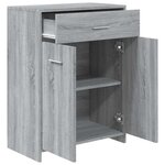 vidaXL Armoire de bain Sonoma gris 60x33x80 cm Bois d'ingénierie
