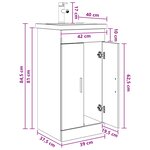 vidaXL Meuble de salle de bain avec évier Bois ancien