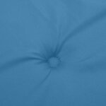 vidaXL Coussins de chaise à dossier bas lot de 4 bleu mélangé tissu