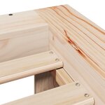 vidaXL Cadre de lit sans matelas 90x200 cm bois de pin massif