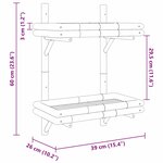 vidaXL Étagère Murale avec étagère Marron 45 x 26 x 60 cm Bambou
