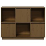 vidaXL Buffet Marron miel 110 5x35x80 cm Bois massif de pin