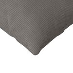 vidaXL Coussins de canapé 2 Pièces Gris clair 200 x 40 cm