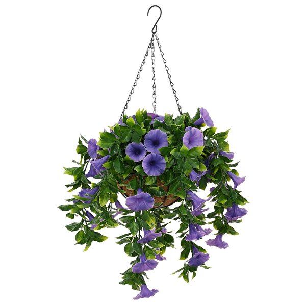 vidaXL Fleurs artificielles Pourpre 66 x 75 x 70 cm PE et acier
