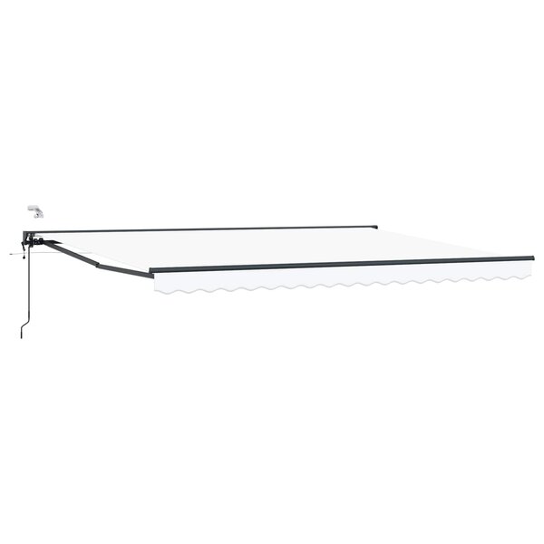 vidaXL Auvent rétractable électrique Blanc 4 × 3 m