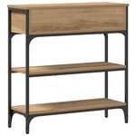 vidaXL Table Console avec tiroir chêne artisanal 72 5 x 25 x 75 cm