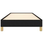 vidaXL Cadre de lit sans matelas noir 80x200 cm tissu