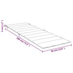vidaXL Coussin de chaise longue rouge 186x58x4 cm tissu oxford