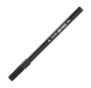 LOT de 12 Stylo marqueur Tratto Office - Pointe fibre 2 5 mm - Course 0 7 mm - Encre à base d'eau - Couleur noire