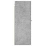 vidaXL Armoire murale gris béton 69 5x34x90 cm