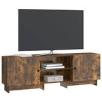 vidaXL Meuble TV Chêne Fumé 150 x 31 x 50 cm Bois d’ingénierie