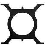 vidaXL Pied de table basse 2 Pièces Cadre en O Fonte