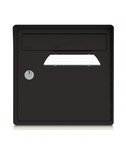 Pack de 4 boîtes aux lettres murales - 2x "Vachement belle" - 2x "Noir intense"
