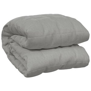 vidaXL Couverture lestée Gris 235x290 cm 15 kg Tissu