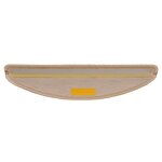 vidaXL Tapis d'escalier autocollants 15 Pièces 56x17x3 cm Beige clair