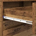 vidaXL Meuble TV avec tiroir Marron 180 x 34 x 50 cm Bois d'ingénierie