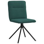 vidaXL Chaises à manger lot de 6 vert foncé tissu