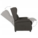 vidaXL Fauteuil inclinable Taupe Tissu