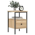 vidaXL Tables de chevet 2 Pièces chêne sonoma 34x36x50 cm bois ingénierie