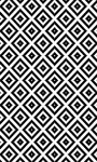 Tapis de salon Black&White 120 x 180 cm - Noir